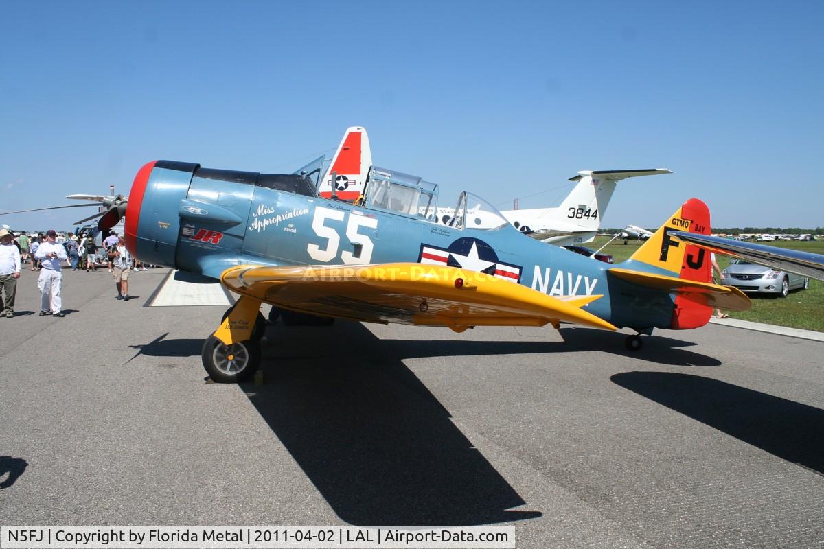 N5FJ, North American AT-6 C/N 88-14705, AT-6 Texan