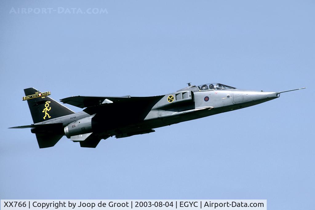 XX766, 1975 Sepecat Jaguar GR.1 C/N S.63, Special tail markings of 16(R) Sq.