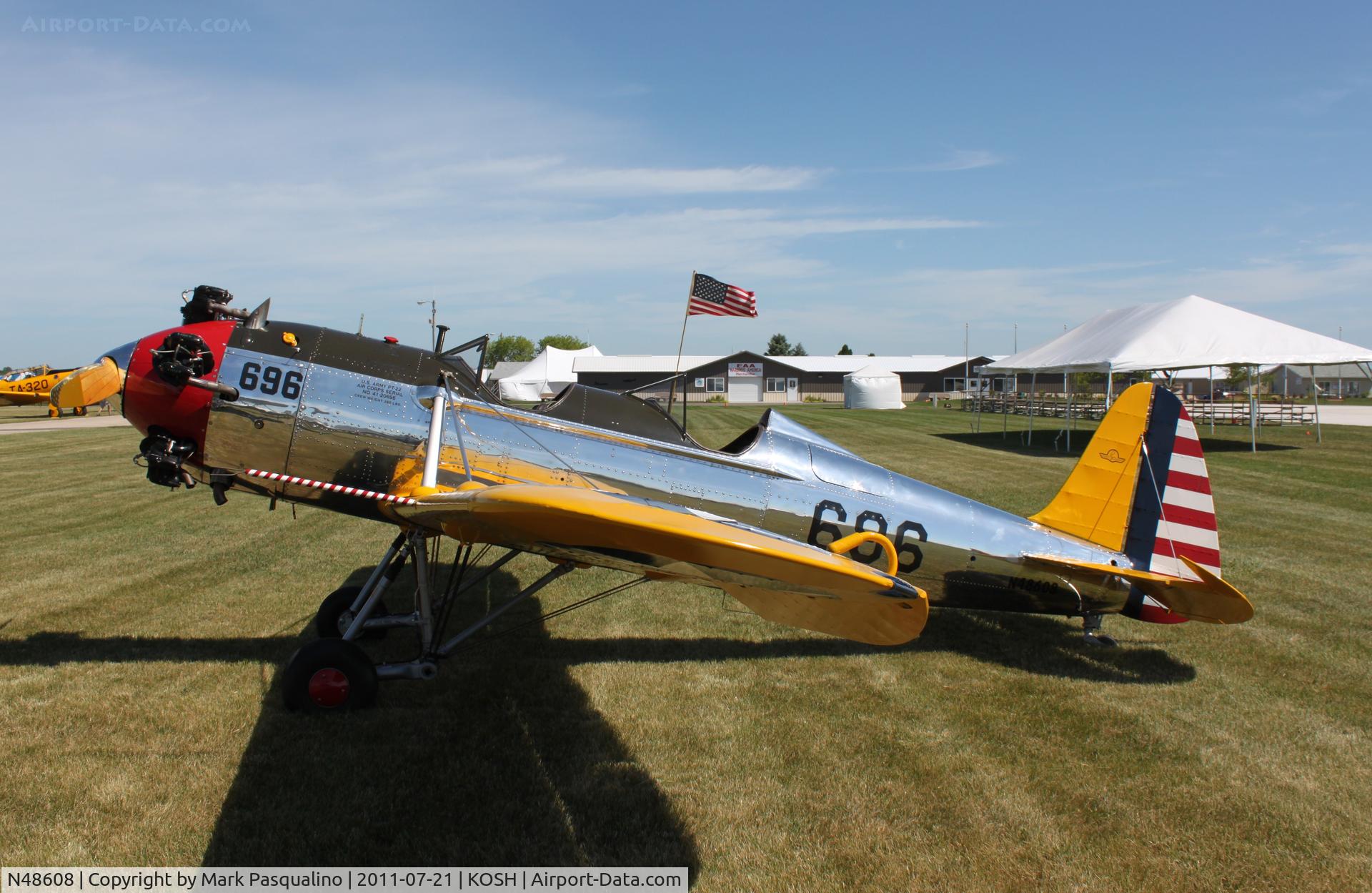 N48608, 1942 Ryan PT-22 Recruit (ST3KR) C/N 1905, Ryan ST3KR