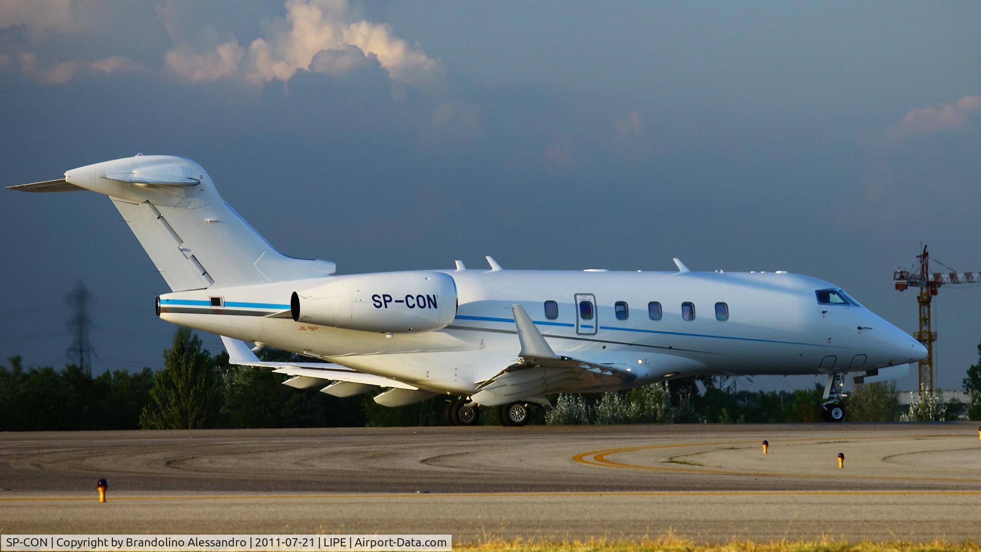 SP-CON, 2010 Bombardier Challenger 300 (BD-100-1A10) C/N 20295, Bologna G.Marconi Airport