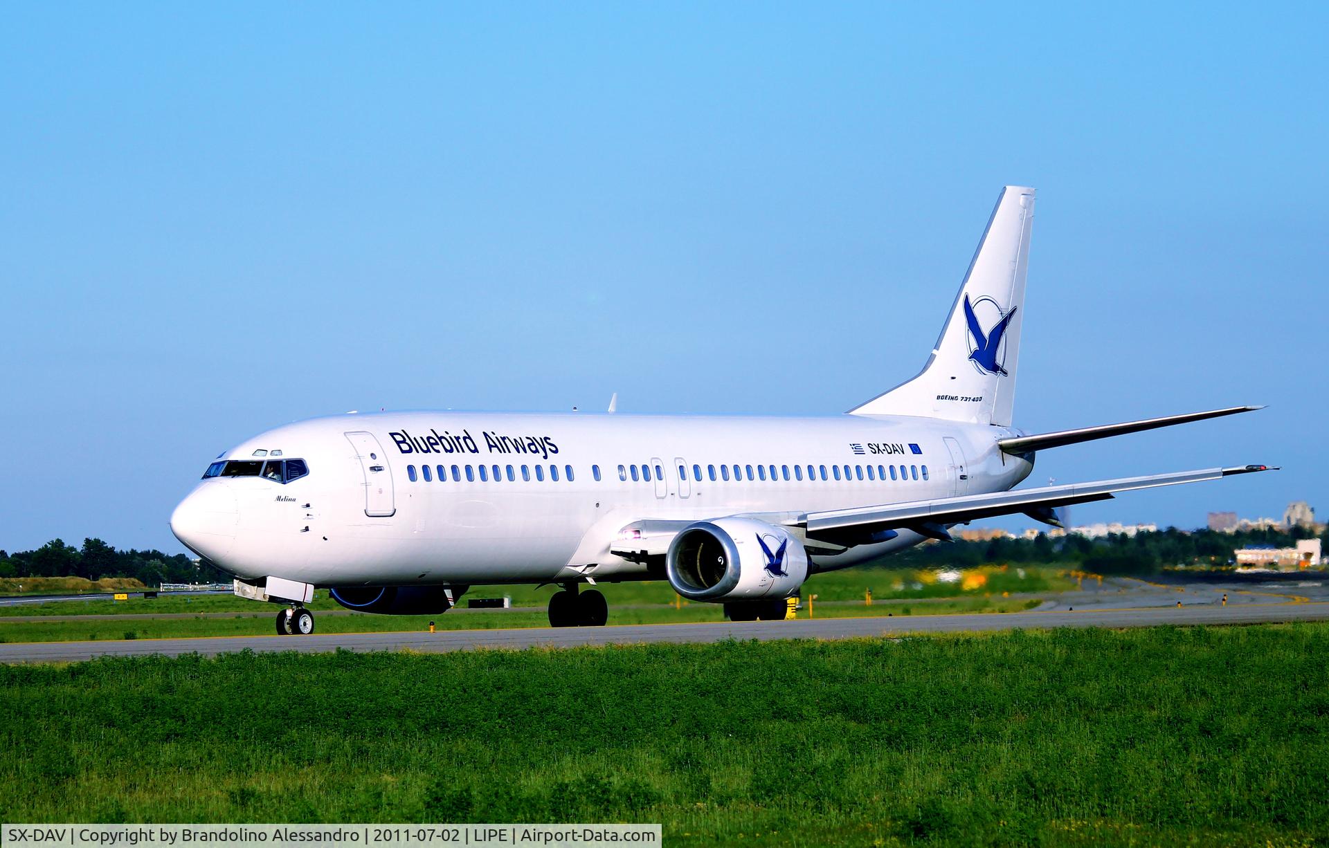 SX-DAV, 1990 Boeing 737-4Q8 C/N 24704, Taken in Bologna G.Marconi Airport