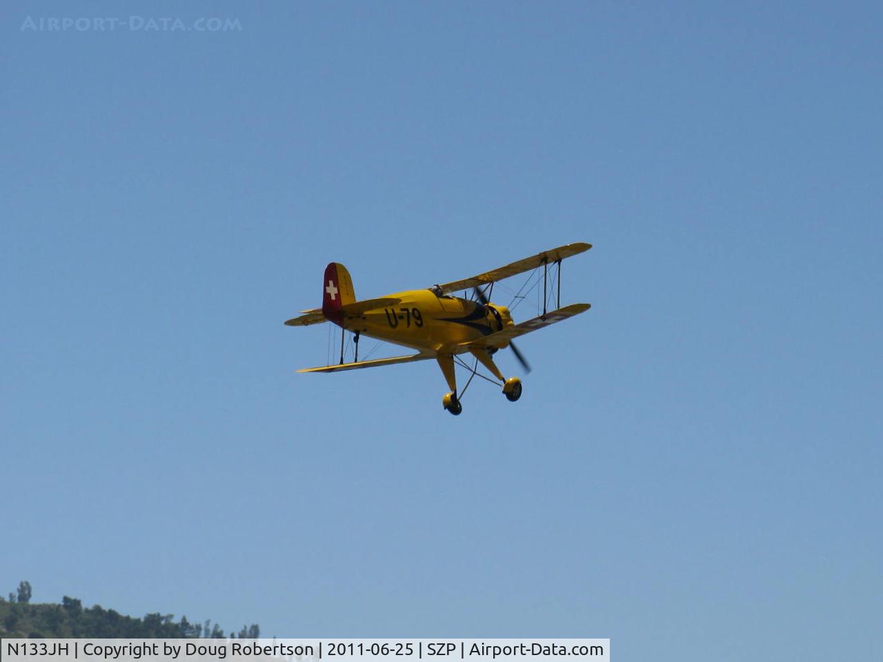 N133JH, 1940 Bucker Bu-133C Jungmeister C/N 26, 1940 Dornier Werke BU.133 Bucker JUNGMEISTER, Siemens-Halske SH 14 A-4 seven cylinder 160 Hp radial, takeoff climb Rwy 22