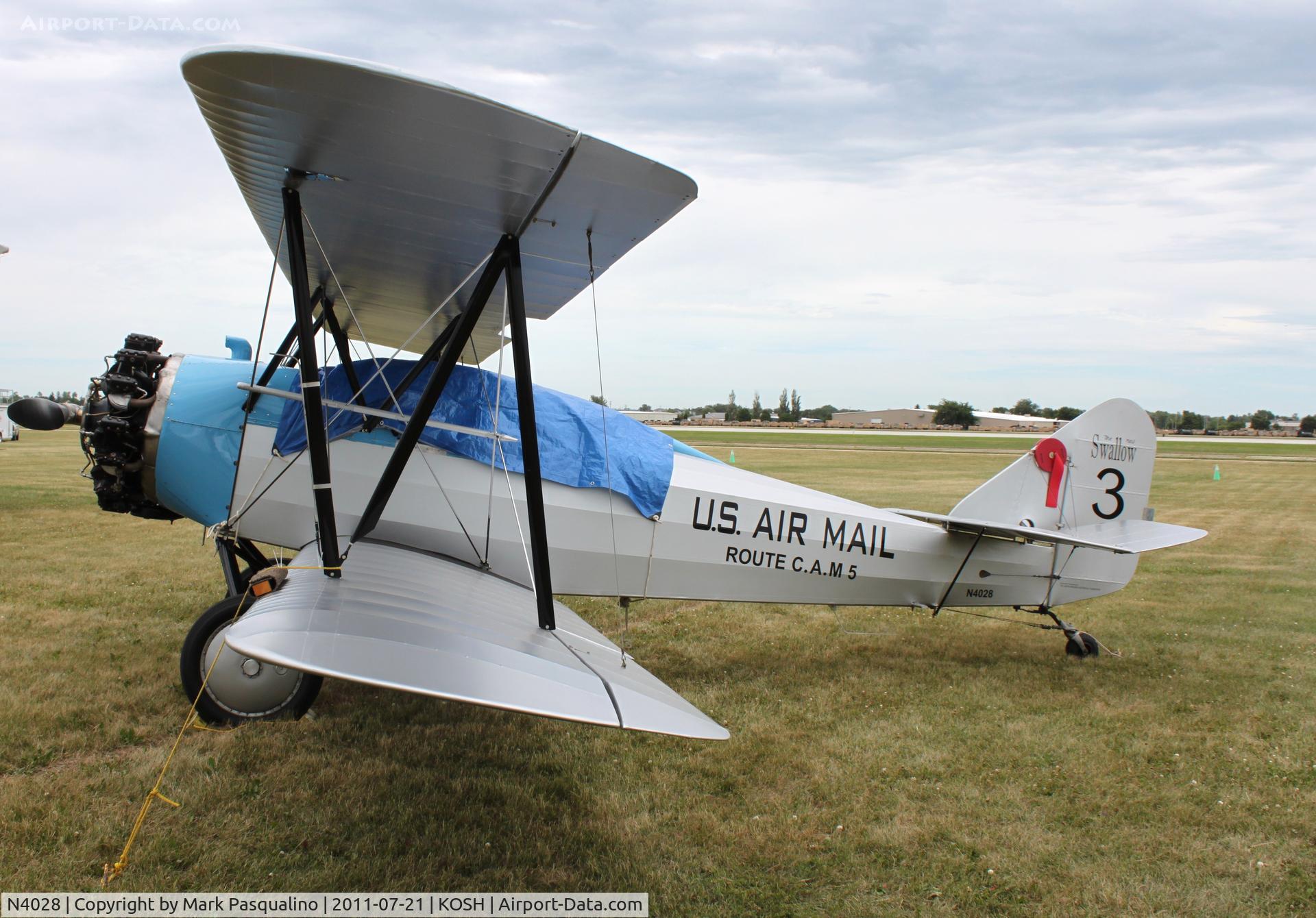 N4028, 1927 Swallow OX-5 Swallow C/N 899, Swallow
