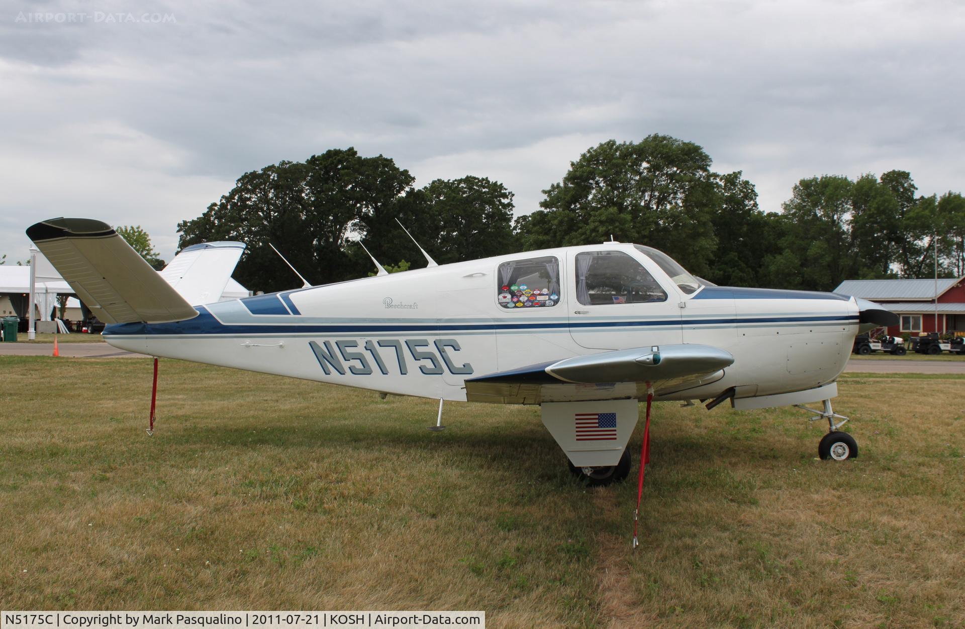 N5175C, 1950 Beech B35 C/N D-2400, Beech B35
