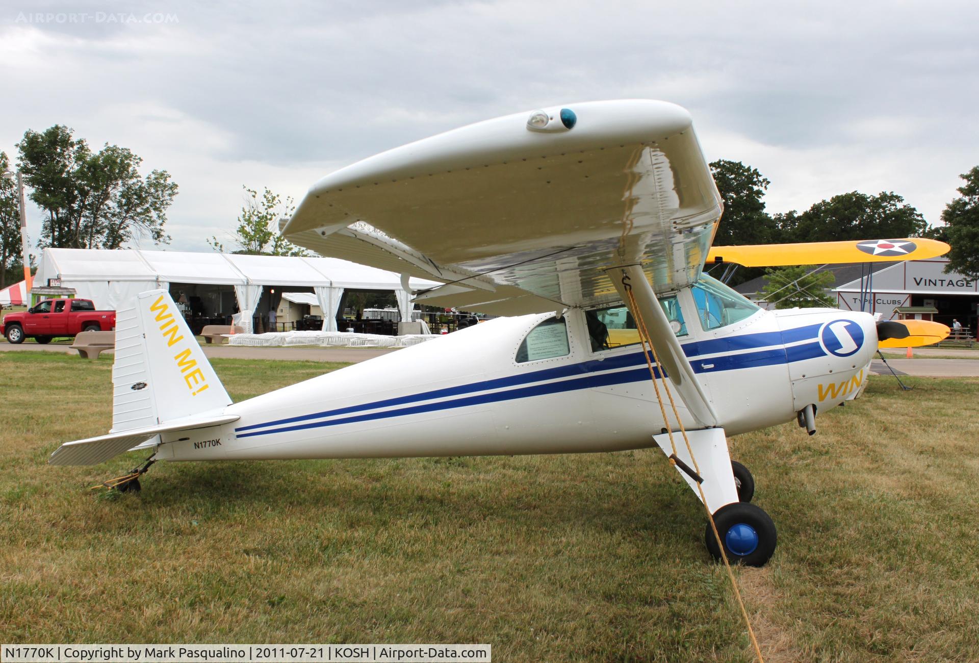 N1770K, 1946 Luscombe 8E Silvaire C/N 4497, Luscombe 8E