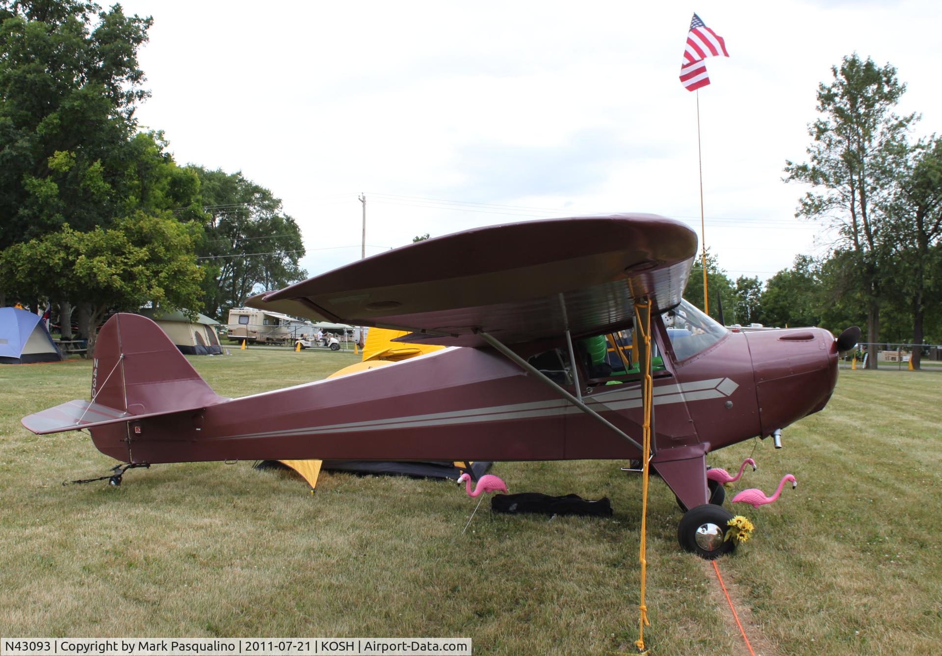 N43093, 1946 Taylorcraft BC12-D C/N 6752, Taylorcraft BC12-D