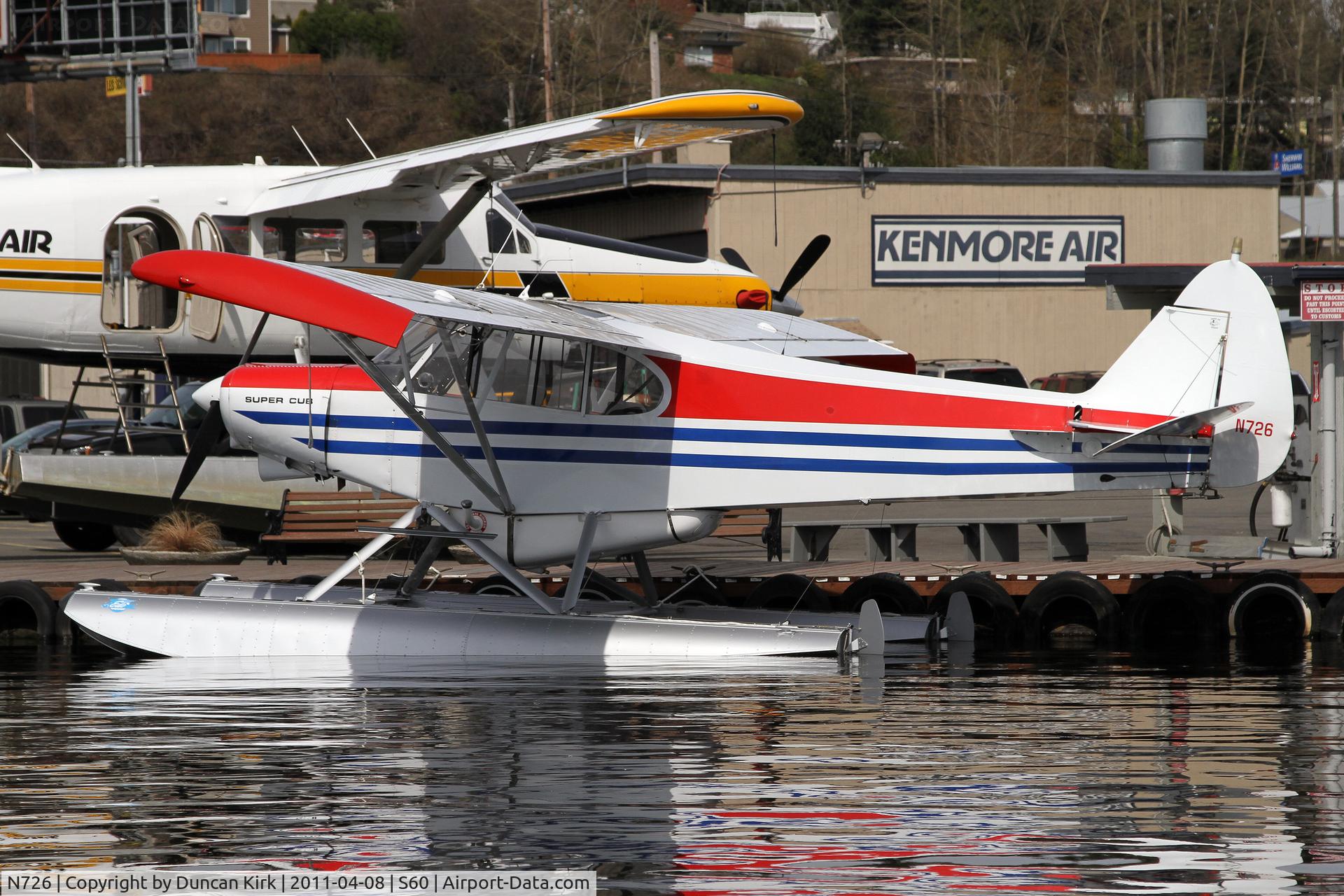 N726, 1982 Piper PA-18-150 Super Cub C/N 18-8309021, Nice Cub on floats