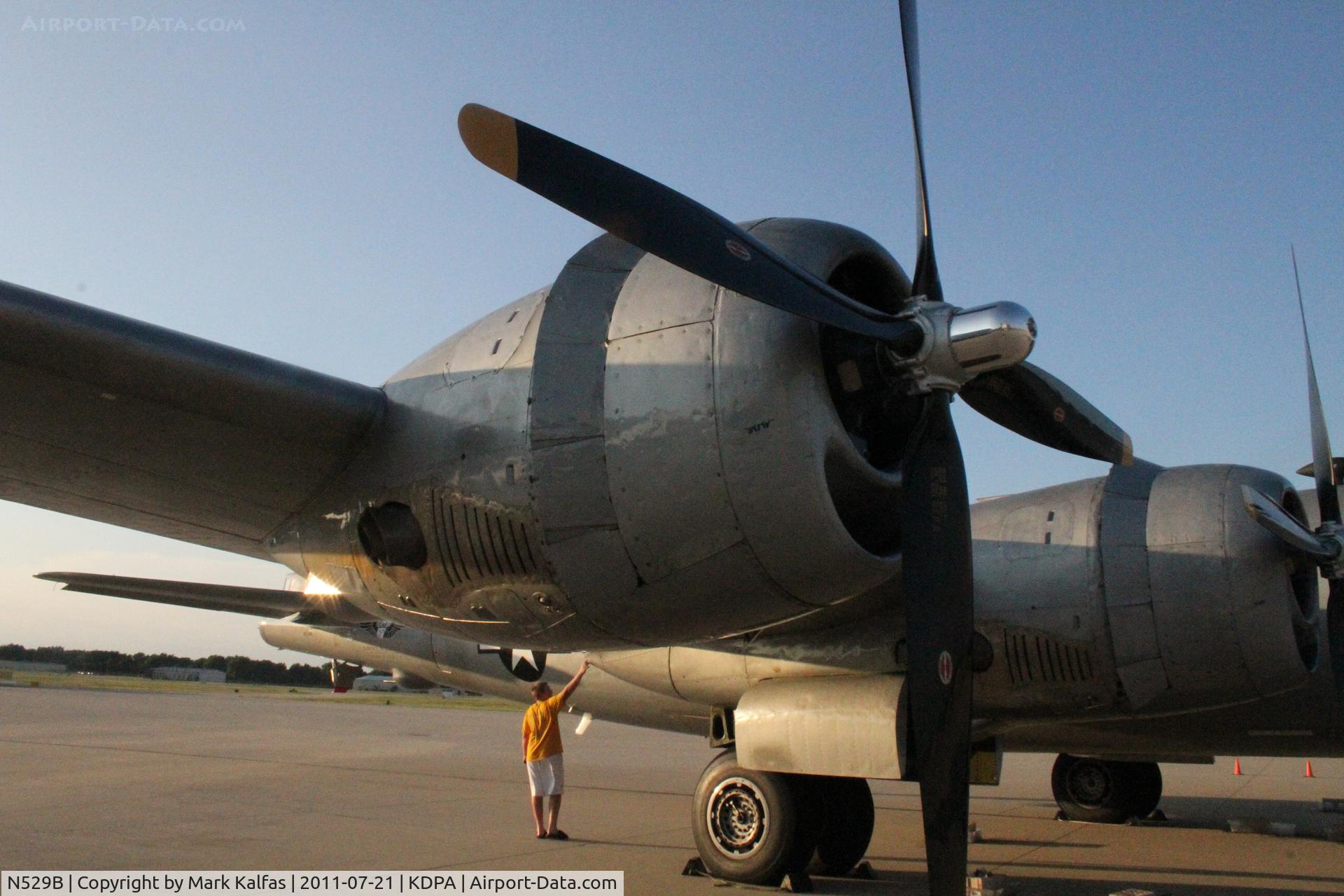 N529B, 1944 Boeing B-29A-60-BN Superfortress C/N 11547, N529B (Fifi), 1944 Boeing B-29 on the ramp at DPA for Community Days.