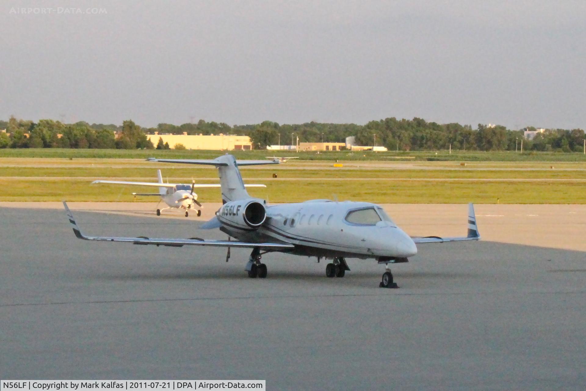 N56LF, 1992 Learjet Inc 31A C/N 056, Wal Mart Learjet Inc 31A, on the ramp at DPA.