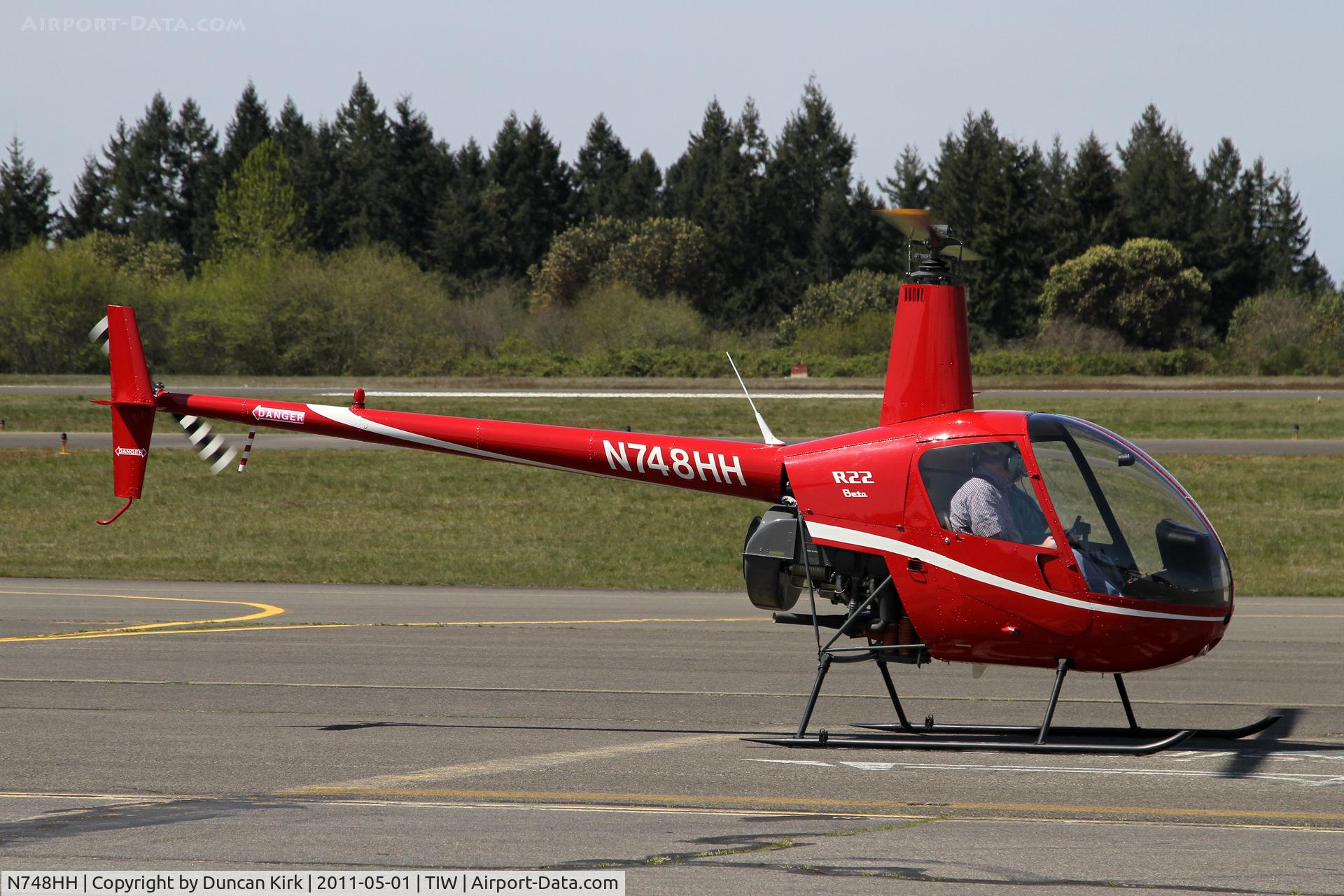 N748HH, 1991 Robinson R22 BETA C/N 1748, Training at TIW