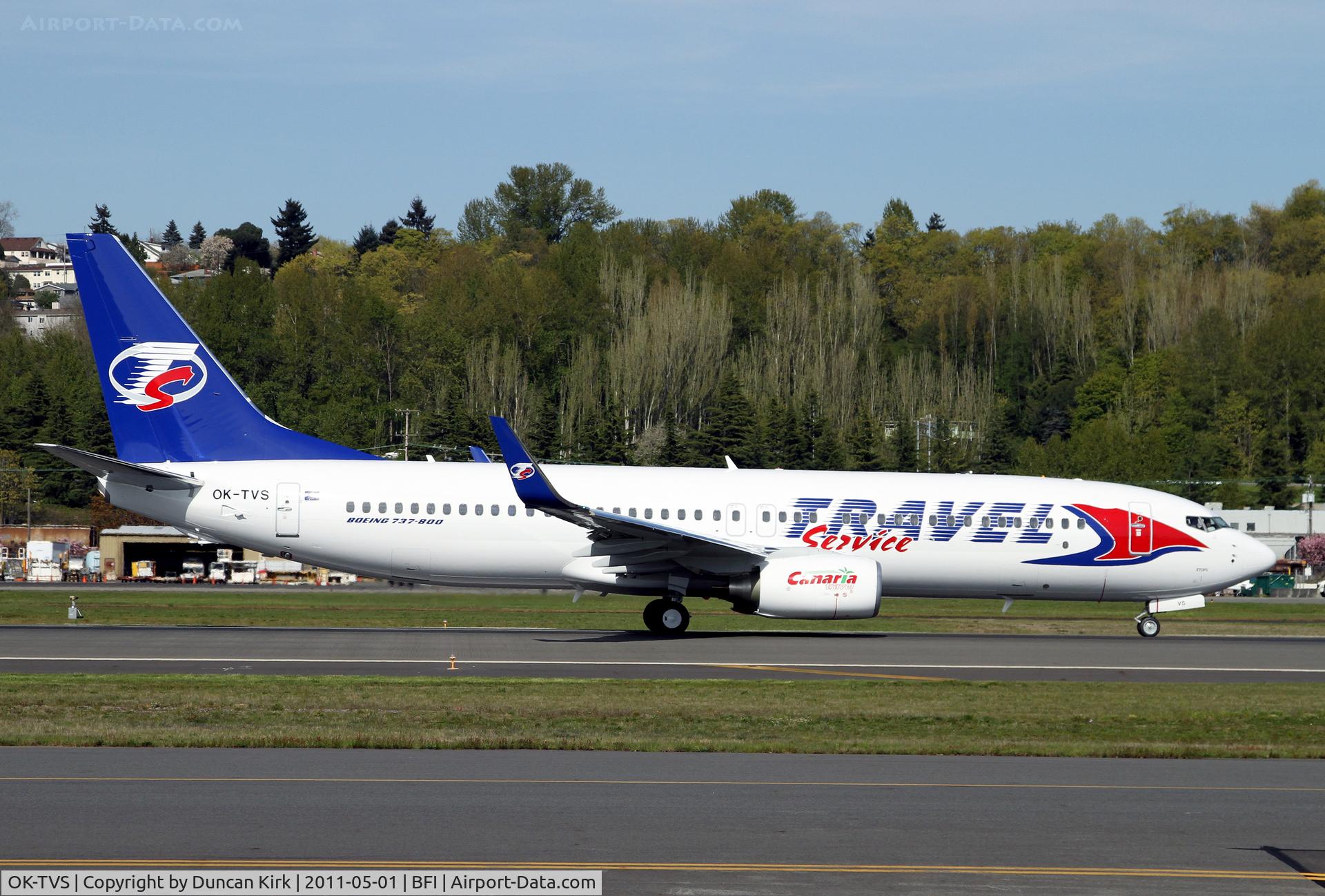 OK-TVS, 2011 Boeing 737-86N C/N 39404, Last test flight before delivery