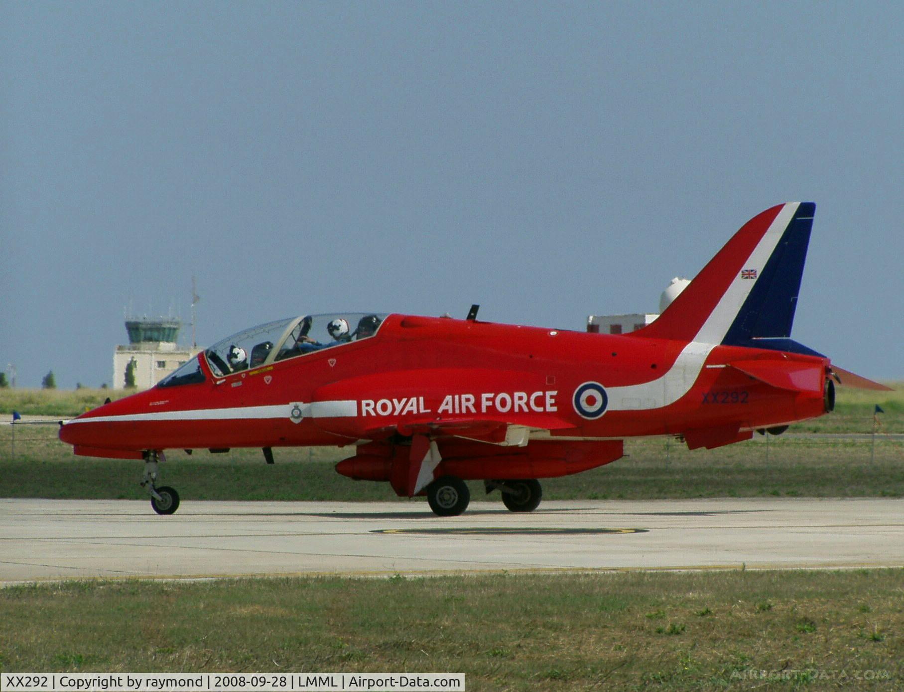 XX292, 1979 Hawker Siddeley Hawk T.1W C/N 119/312117, Hawk T1 XX292 Red Arrows RAF