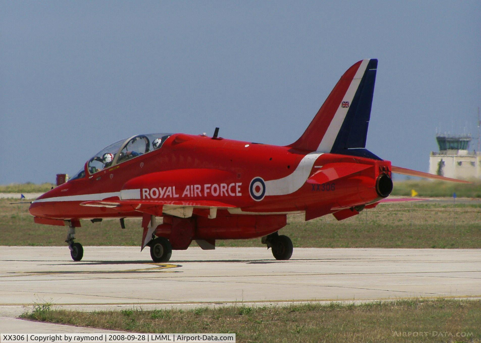 XX306, 1980 Hawker Siddeley Hawk T.1A C/N 141/312131, Hawk T1a XX306 Red Arrows RAF