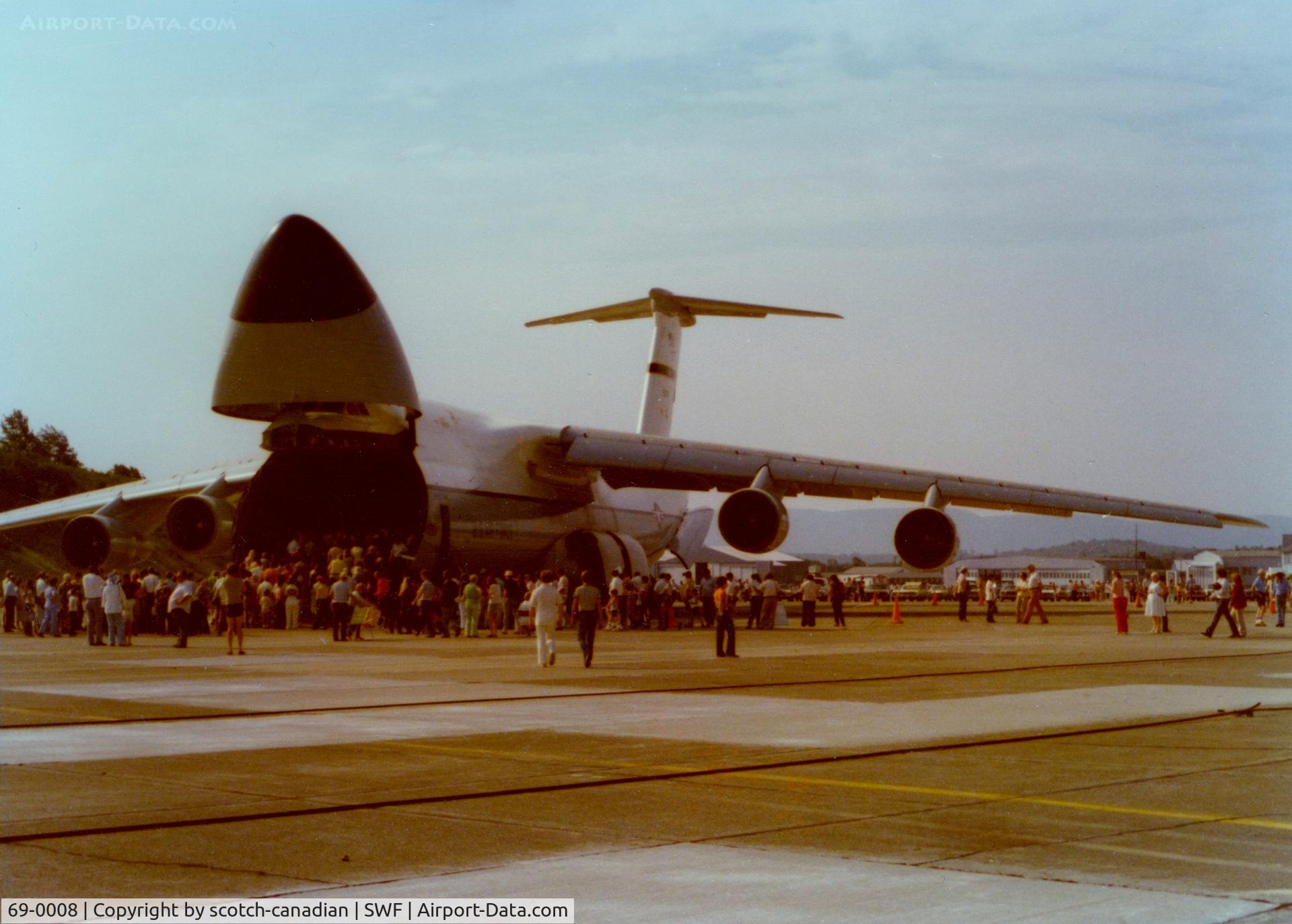 69-0008, 1969 Lockheed C-5A Galaxy C/N 500-0039, 1969 Lockheed C-5A Galaxy at Stewart International Airport, Newburgh, NY - circa 1970's