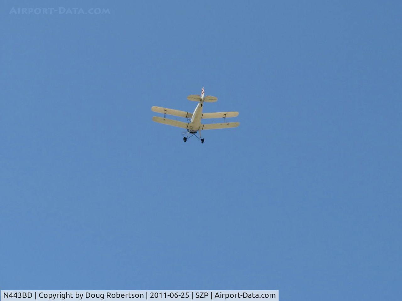 N443BD, 1953 CASA 1-131E Jungmann C/N Not found E3B-443/ N443BD, 1953 C.A.S.A. 1.131 Bucker JUNGMANN, Lycoming O-360 180 Hp upgrade, takeoff climb Rwy 22