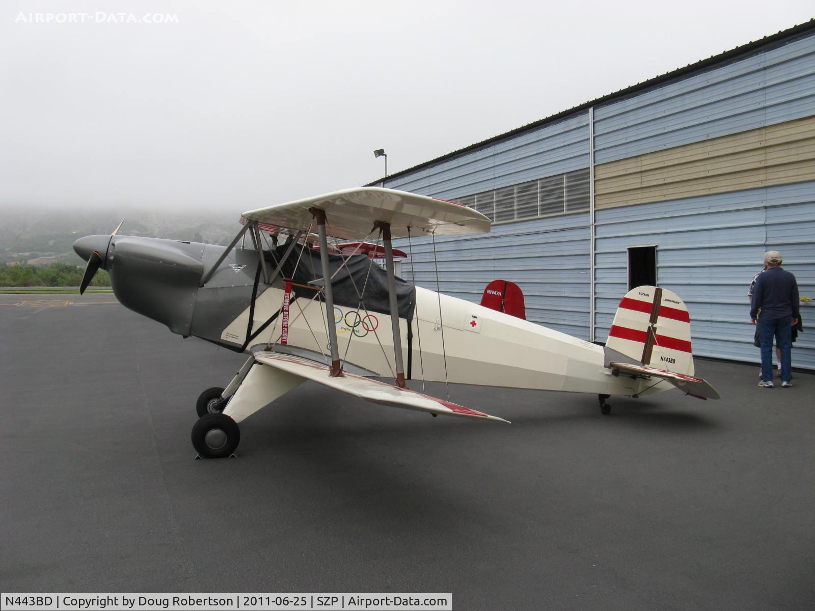 N443BD, 1953 CASA 1-131E Jungmann C/N Not found E3B-443/ N443BD, 1953 C.A.S.A. 1.131 Bucker JUNGMANN, Lycoming O-360 180 Hp upgrade