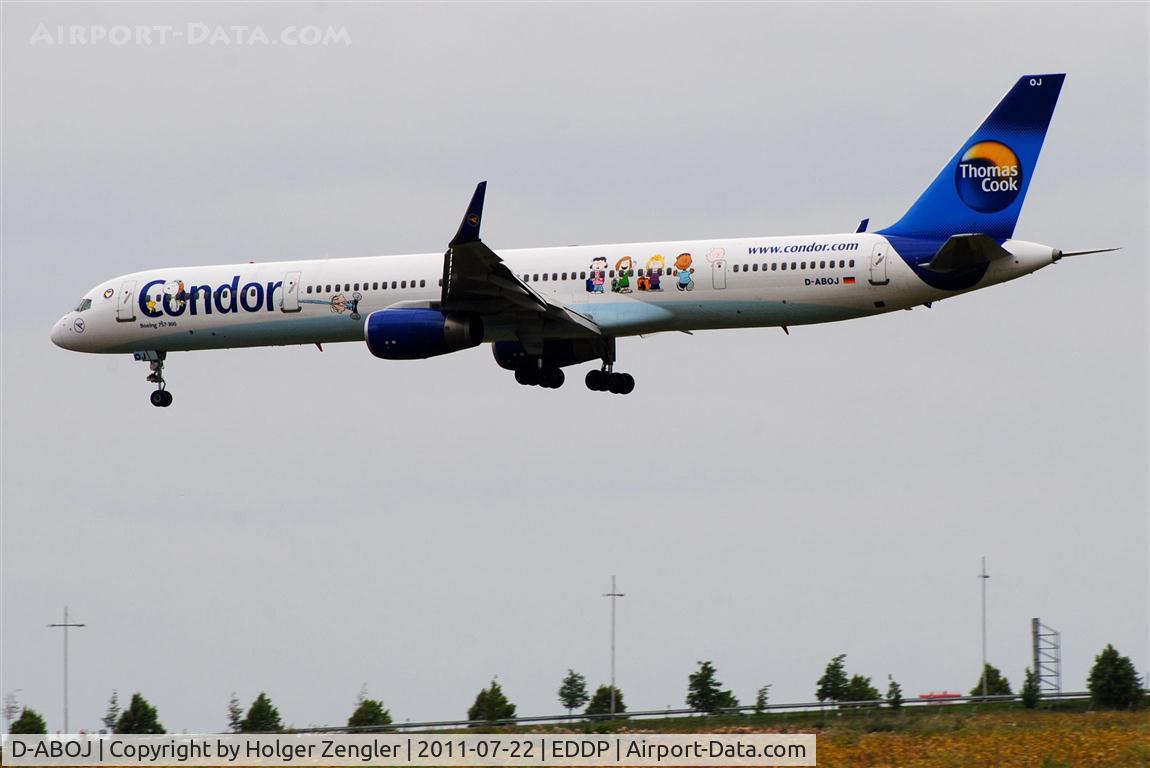D-ABOJ, 2000 Boeing 757-330 C/N 29019, The Peanuts are back in LEJ!