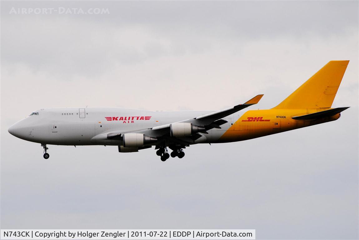 N743CK, 1993 Boeing 747-446 C/N 26350, Kalitta´s non alike aircraft on visit in LEJ.
