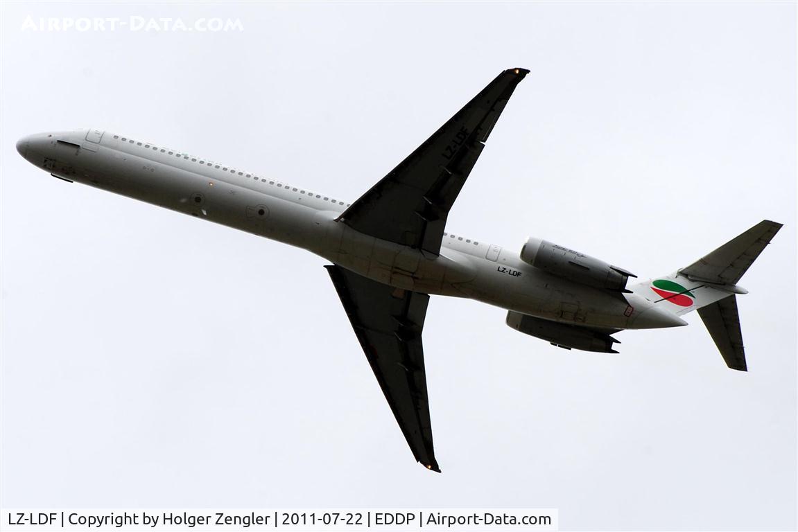 LZ-LDF, 1986 McDonnell Douglas MD-82 (DC-9-82) C/N 49219, Departure to Burgas/Bulgaria.
