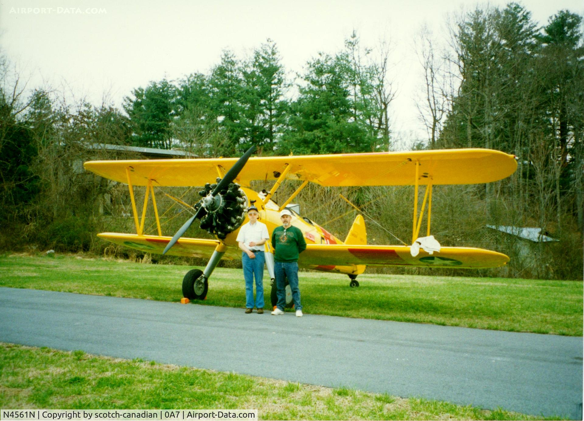 N4561N, 1943 Boeing A75N1 (PT17) C/N 75-8435, 1943 Boeing-Stearman N2S-4 N4561N at the Western North Carolina Air Museum, Hendersonville-Winkler Airport, Hendersonville, NC