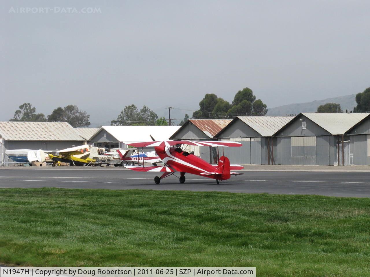 N1947H, 1947 Bucker Bu-131 Jungmann C/N 185, 1947 AERO Z Bucker JUNGMANN 131, Lycoming O&VO-360 upgrade, landing roll Rwy 22