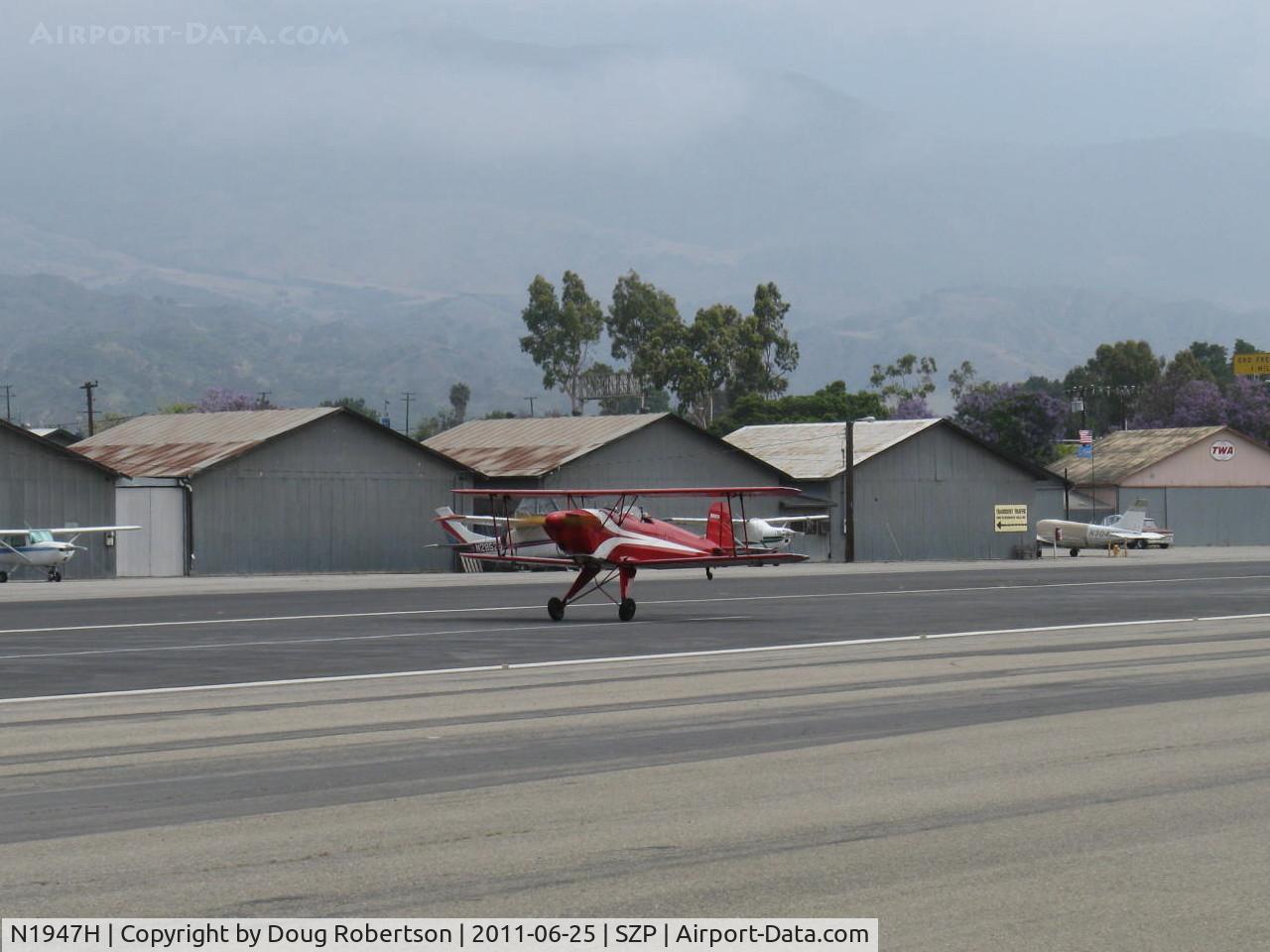 N1947H, 1947 Bucker Bu-131 Jungmann C/N 185, 1947 AERO Z Bucker JUNGMANN 131, Lycoming O&VO-360 upgrade, takeoff roll Rwy 22 for traffic pattern work