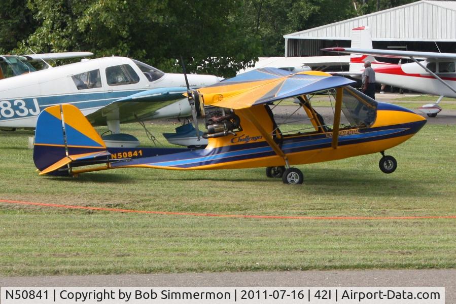 N50841, 1998 Quad City Challenger II C/N CH2-0396-CW-1468, EAA fly-in at Zanesville, Ohio.