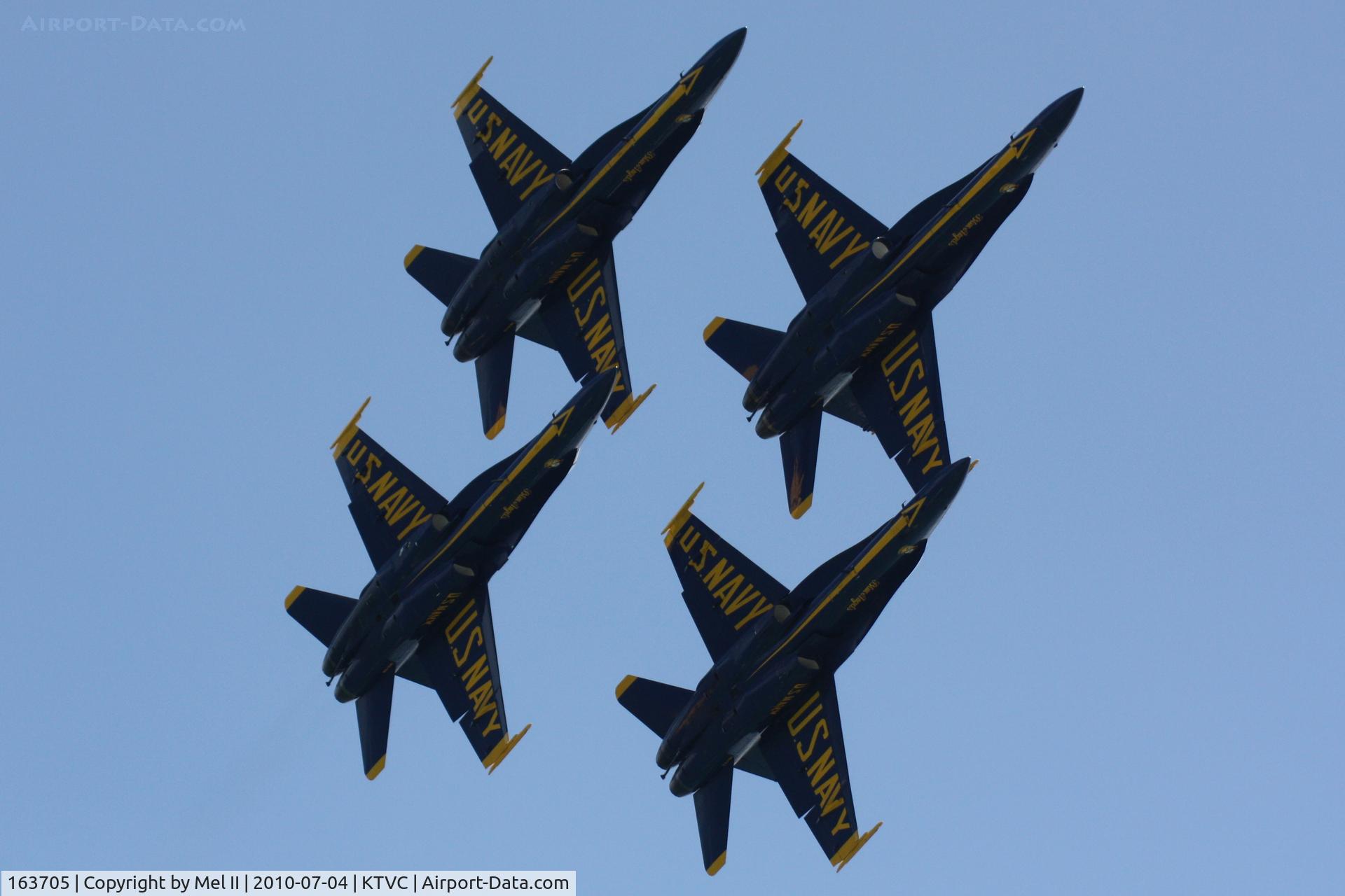 163705, 1988 McDonnell Douglas F/A-18C Hornet C/N 0767/C067, US Navy Blue Angels at the 2010 National Cherry Festival Air Show