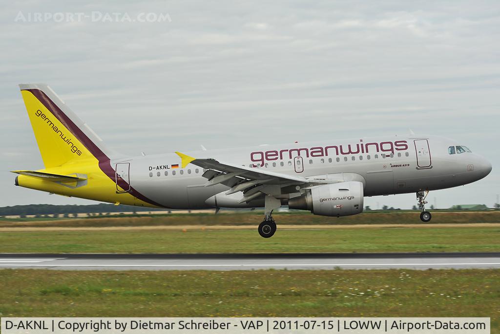 D-AKNL, 1999 Airbus A319-112 C/N 1084, Germanwings Airbus 319