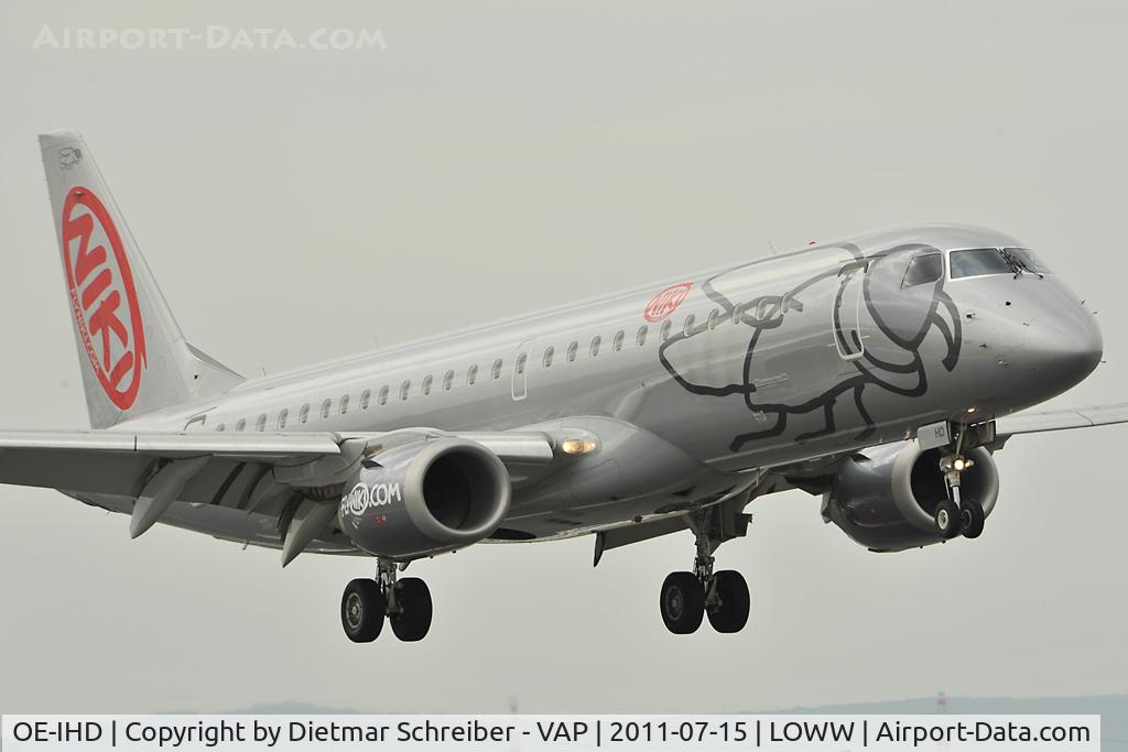 OE-IHD, 2010 Embraer E190 (ERJ-190-100) C/N 19000354, Fly Niki Embraer 190