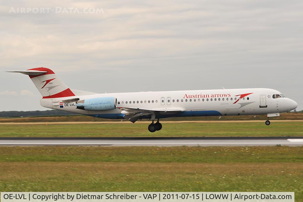 OE-LVL, 1992 Fokker 100 (F-28-0100) C/N 11404, Austrian Arrows Fokker 100