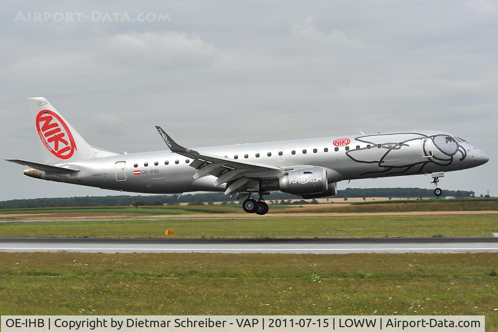 OE-IHB, 2009 Embraer 190LR (ERJ-190-100LR) C/N 19000294, Fly Niki Embraer 190