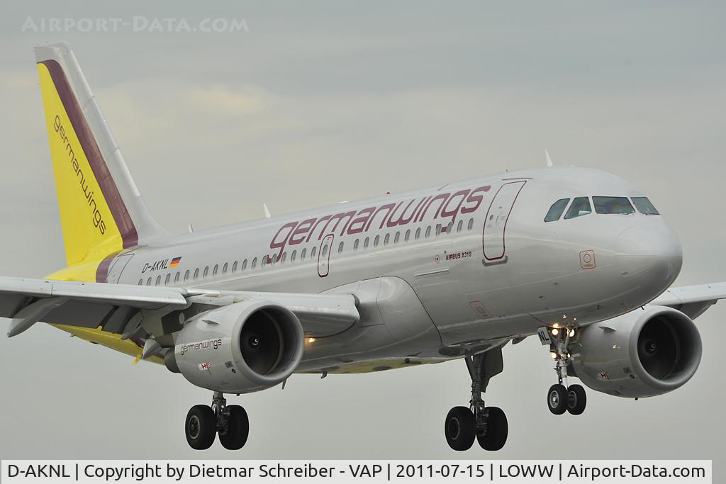 D-AKNL, 1999 Airbus A319-112 C/N 1084, Germanwings Airbus 319