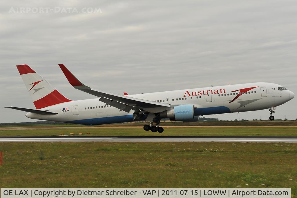 OE-LAX, 1992 Boeing 767-3Z9/ER C/N 27095, Austrian Airlines Boeing 767-300