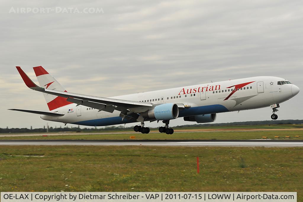 OE-LAX, 1992 Boeing 767-3Z9/ER C/N 27095, Austrian Airlines Boeing 767-300