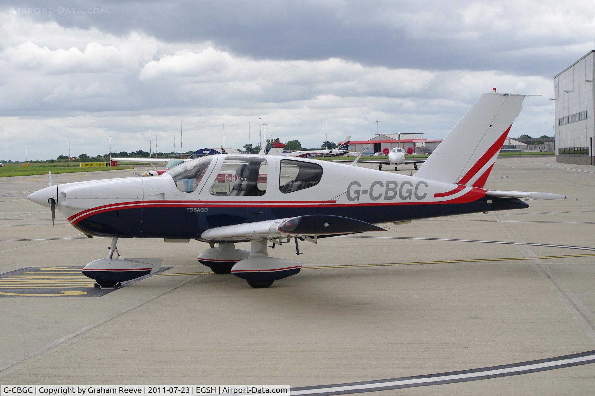 G-CBGC, 1993 Socata TB-10 Tobago C/N 1584, Parked at Norwich.