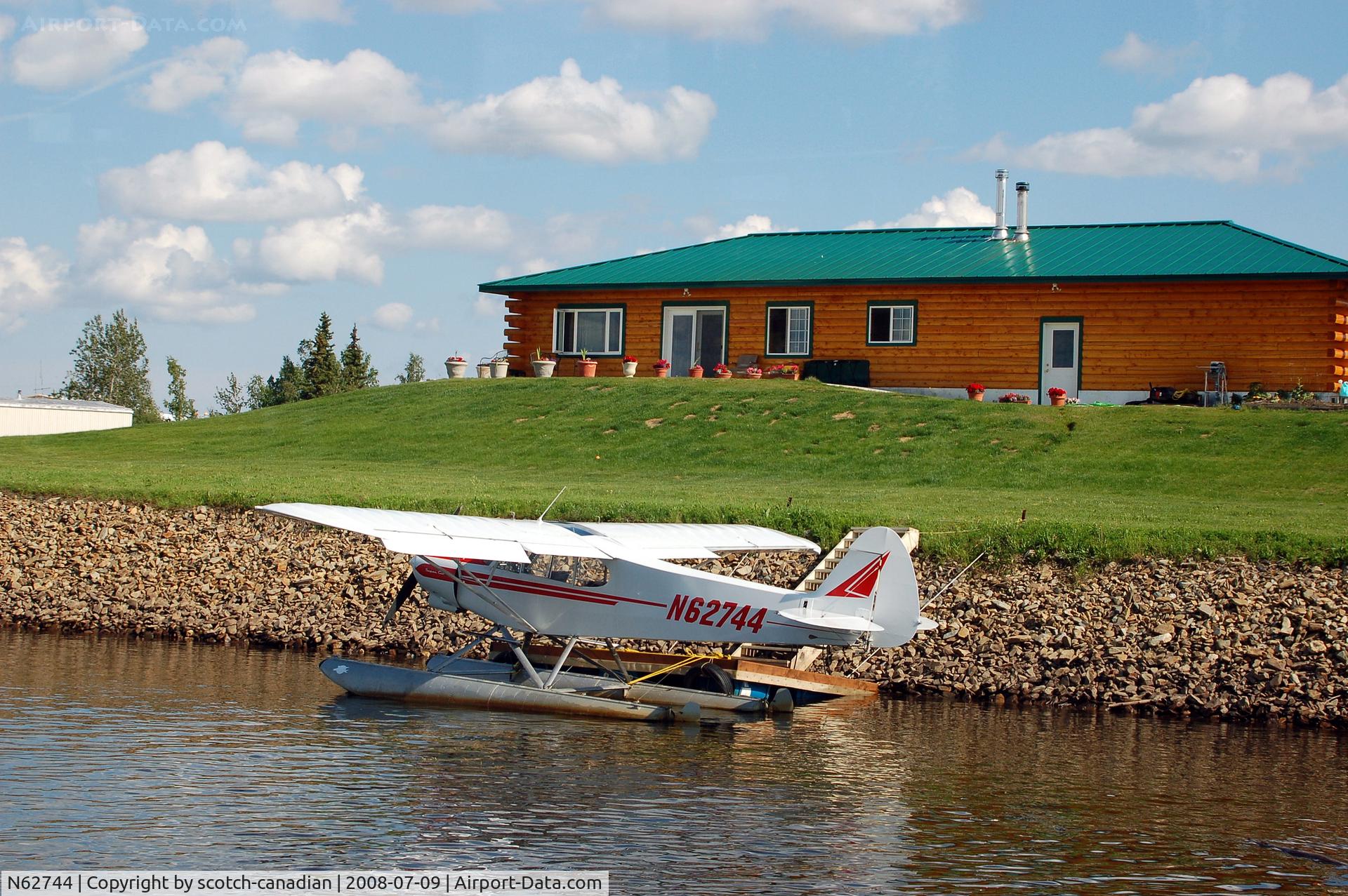 N62744, 1978 Piper PA-18-150 Super Cub C/N 18-7809109, 1978 Piper PA18-150 N62744 and a Nice Home on the Chena River - Fairbanks, AK