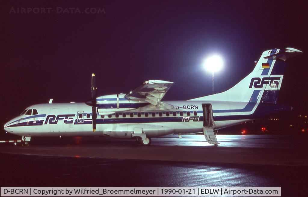 D-BCRN, 1987 ATR 42-300 C/N 053, RFG Regionalflug GmbH / NAME: Dortmund