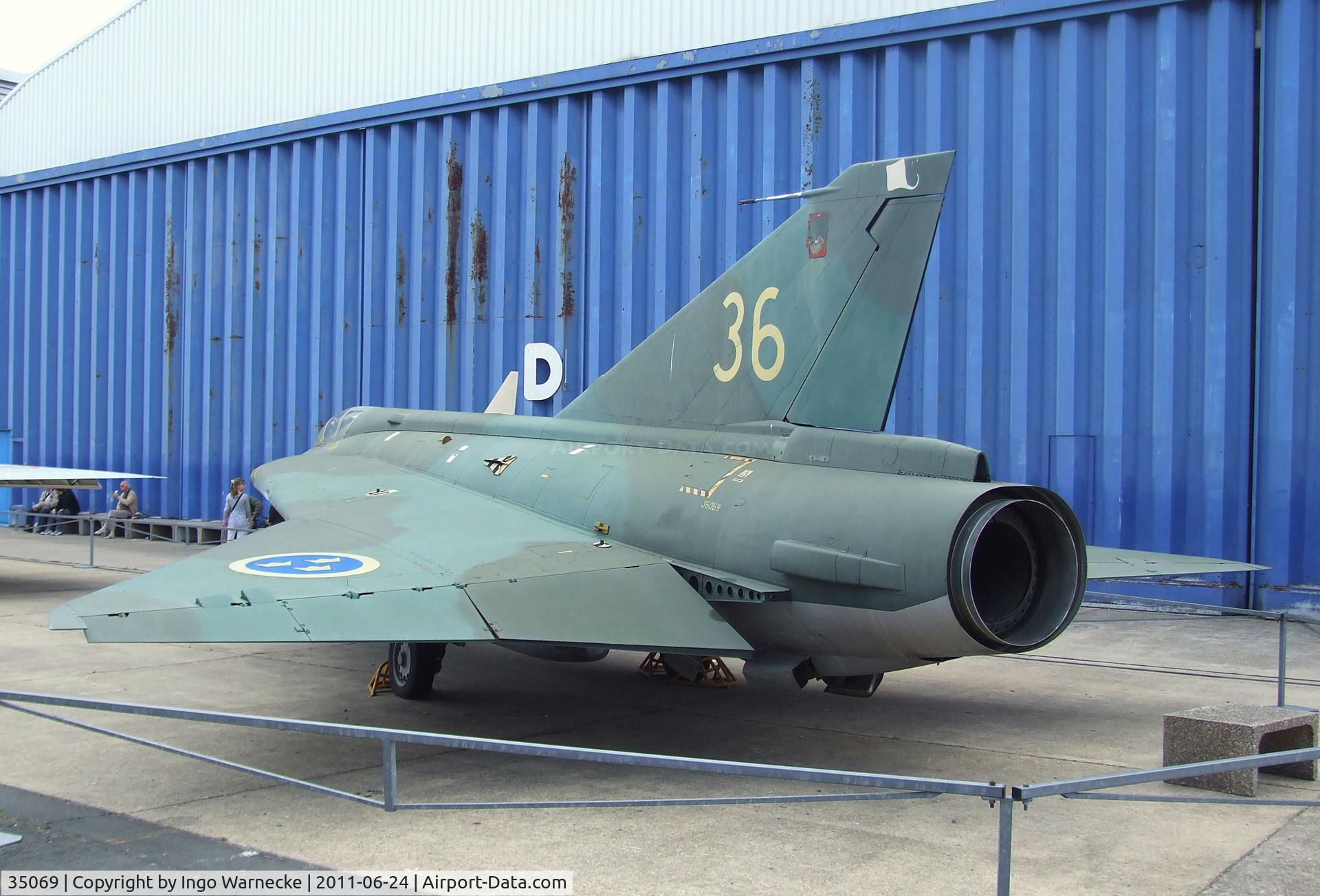 35069, 1961 Saab J-35A Draken C/N 35-069, SAAB J35A Draken at the Musee de l'Air, Paris/Le Bourget