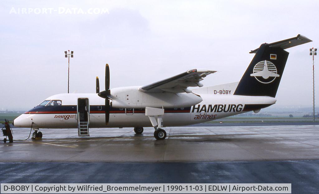 D-BOBY, 1989 De Havilland Canada DHC-8-102 Dash 8 C/N 177, Hamburg Airlines