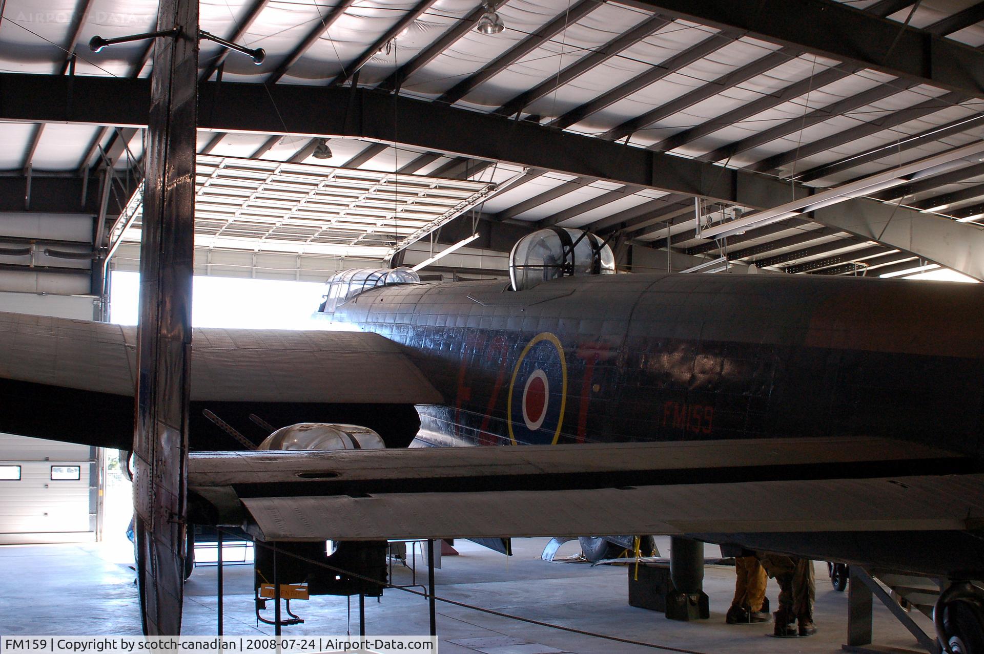 FM159, 1945 Avro 683 Lancaster B10 C/N Not found FM159, Avro Lancaster FM159 at the Bomber Command Museum of Canada - Nanton, Alberta, Canada