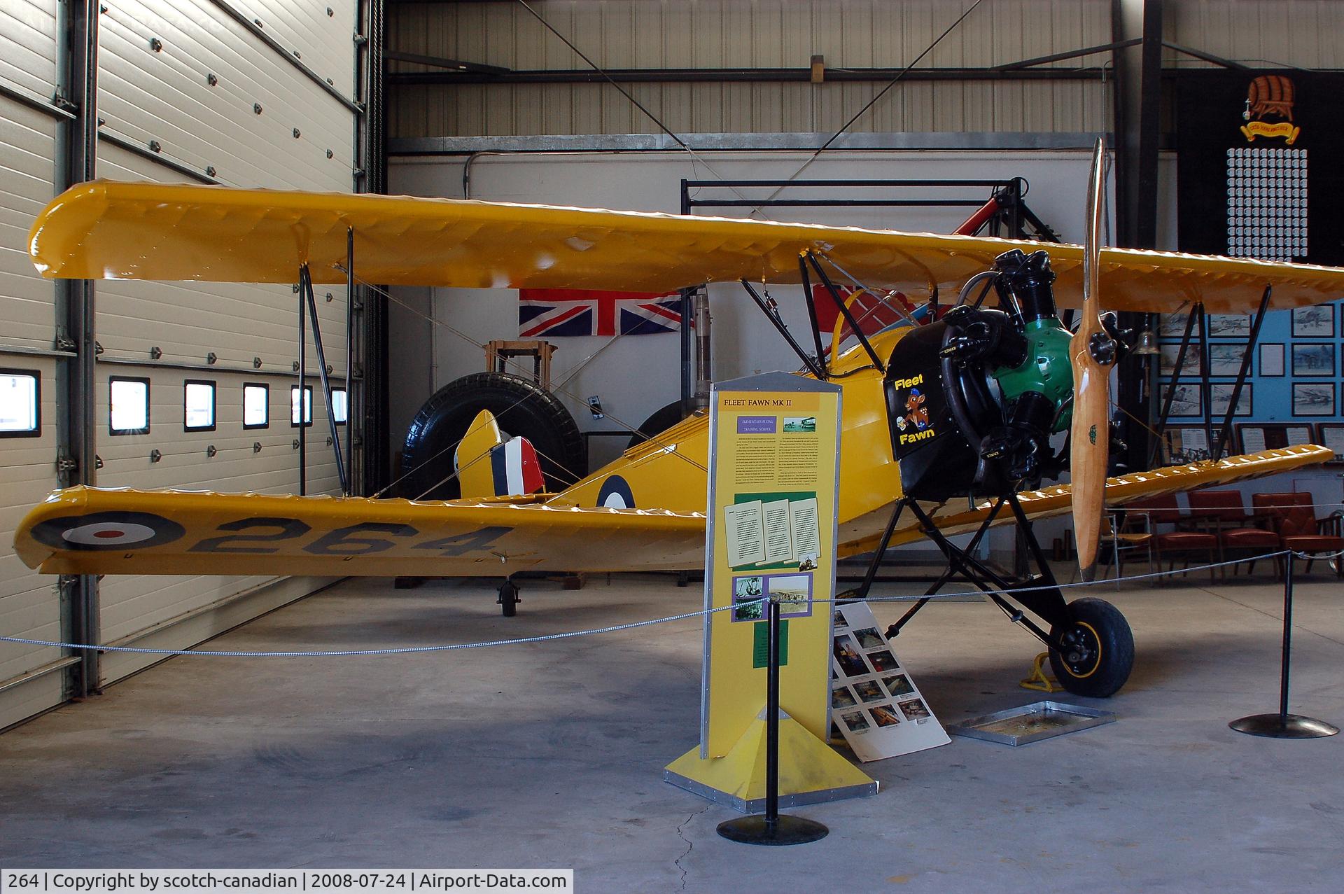264, Fleet 7C Fawn II C/N 264, Fleet Fawn Mk II SN: 264 at the Bomber Command Museum of Canada - Nanton, Alberta, Canada