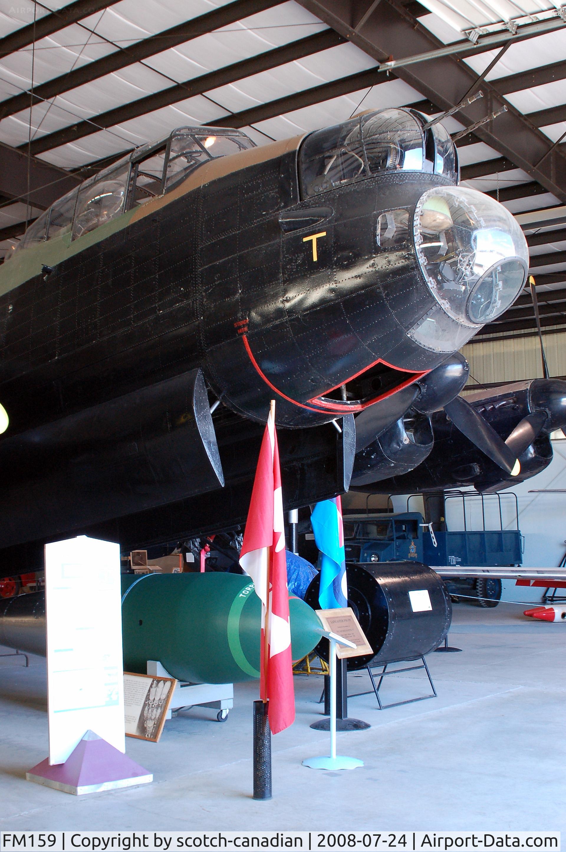 FM159, 1945 Avro 683 Lancaster B10 C/N Not found FM159, Avro Lancaster FM159 at the Bomber Command Museum of Canada - Nanton, Alberta, Canada