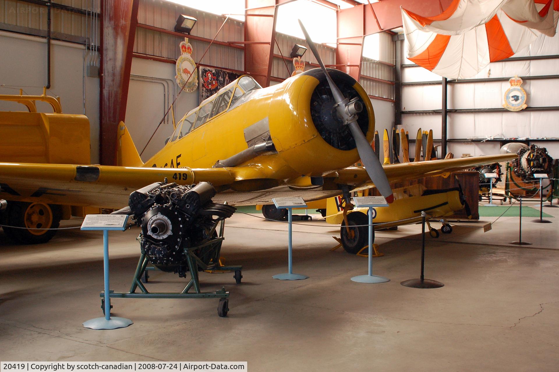 20419, 1952 Canadian Car & Foundry T-6 Harvard Mk.4 C/N CCF4-210, 1952 North American Harvard at the Bomber Command Museum of Canada - Nanton, Alberta, Canada