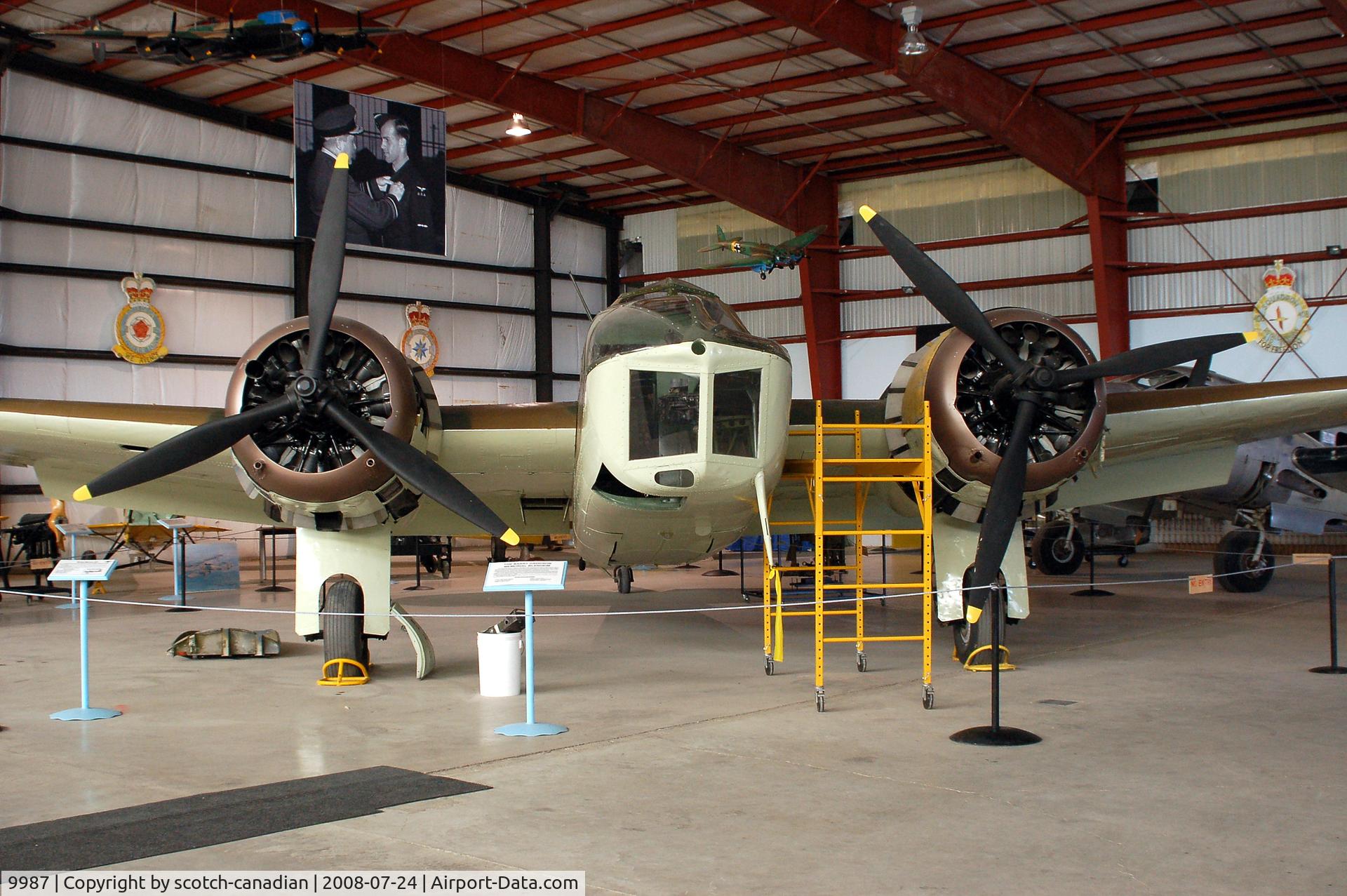 9987, Bristol 149 Bolingbroke Mk.IV C/N Not found 9987, Bristol Blenheim Mk IV at the Bomber Command Museum of Canada - Nanton, Alberta, Canada