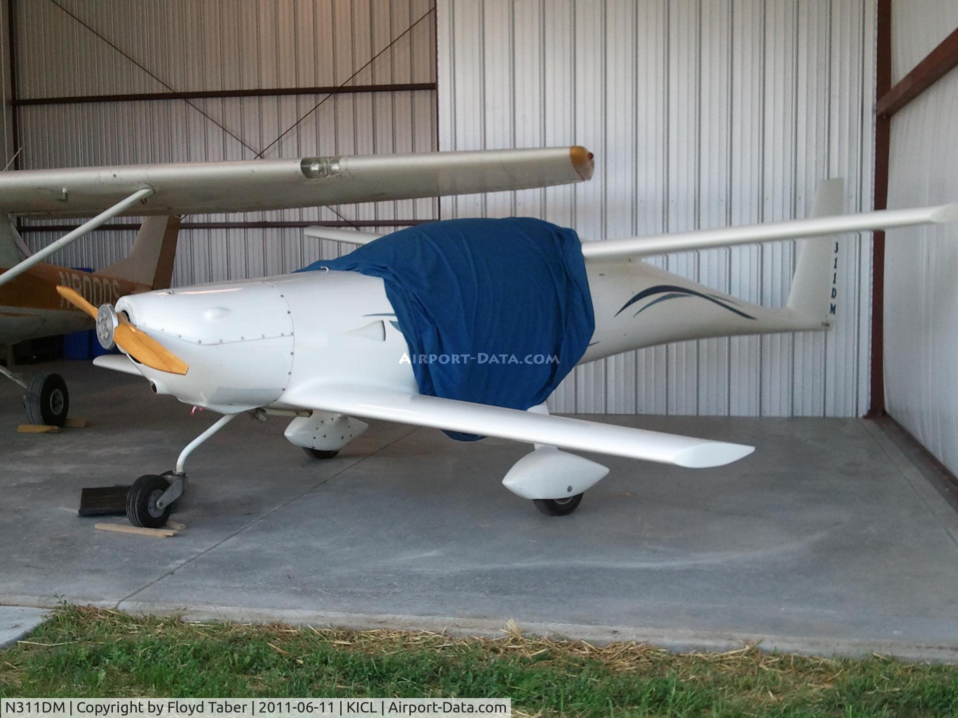 N311DM, 2004 Quickie TRI-Q2 C/N 2274, Quietly waiting in the hangar