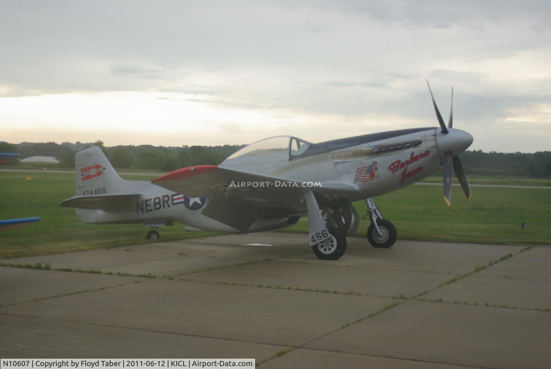 N10607, 1944 North American P-51D Mustang C/N 122-41006, P51 Mustang Clarinda Fly In a Big Beautiful Doll