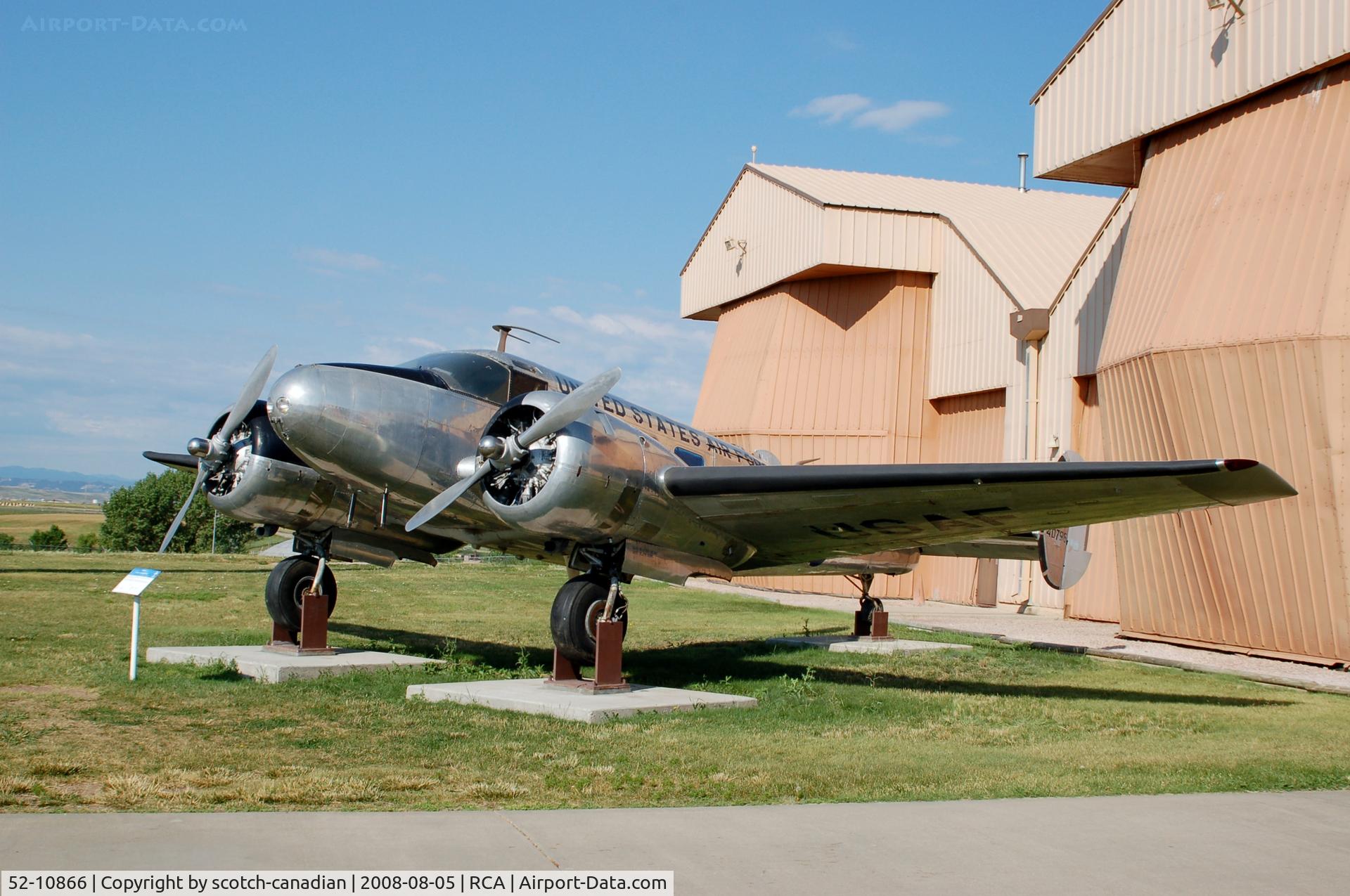 52-10866, 1952 Beech C-45H Expeditor C/N AF-796, 1952 Beech C-45H Expeditor at the South Dakota Air and Space Museum, Box Elder, SD