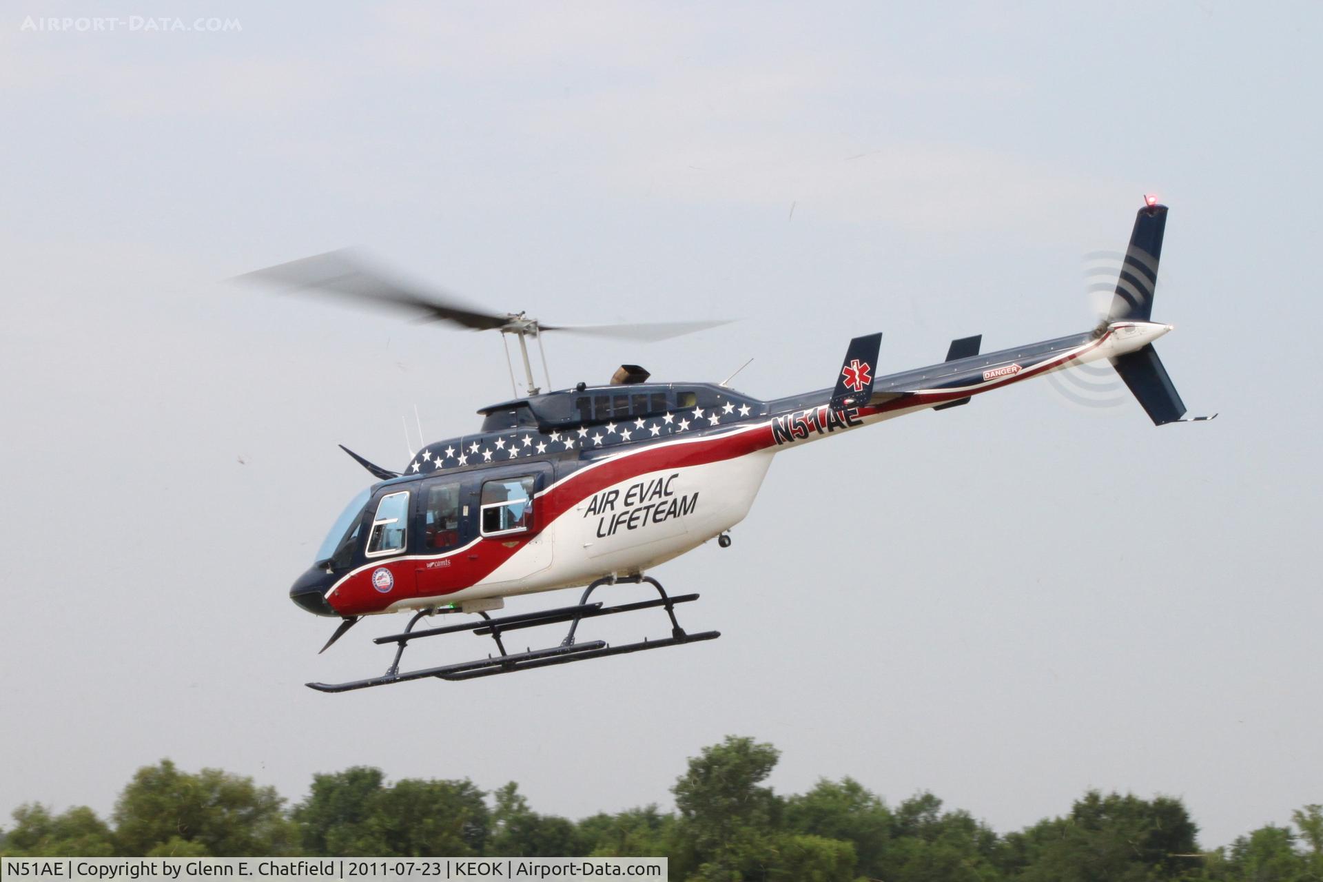 N51AE, 1978 Bell 206L-1 LongRanger II C/N 45165, Departing southeast