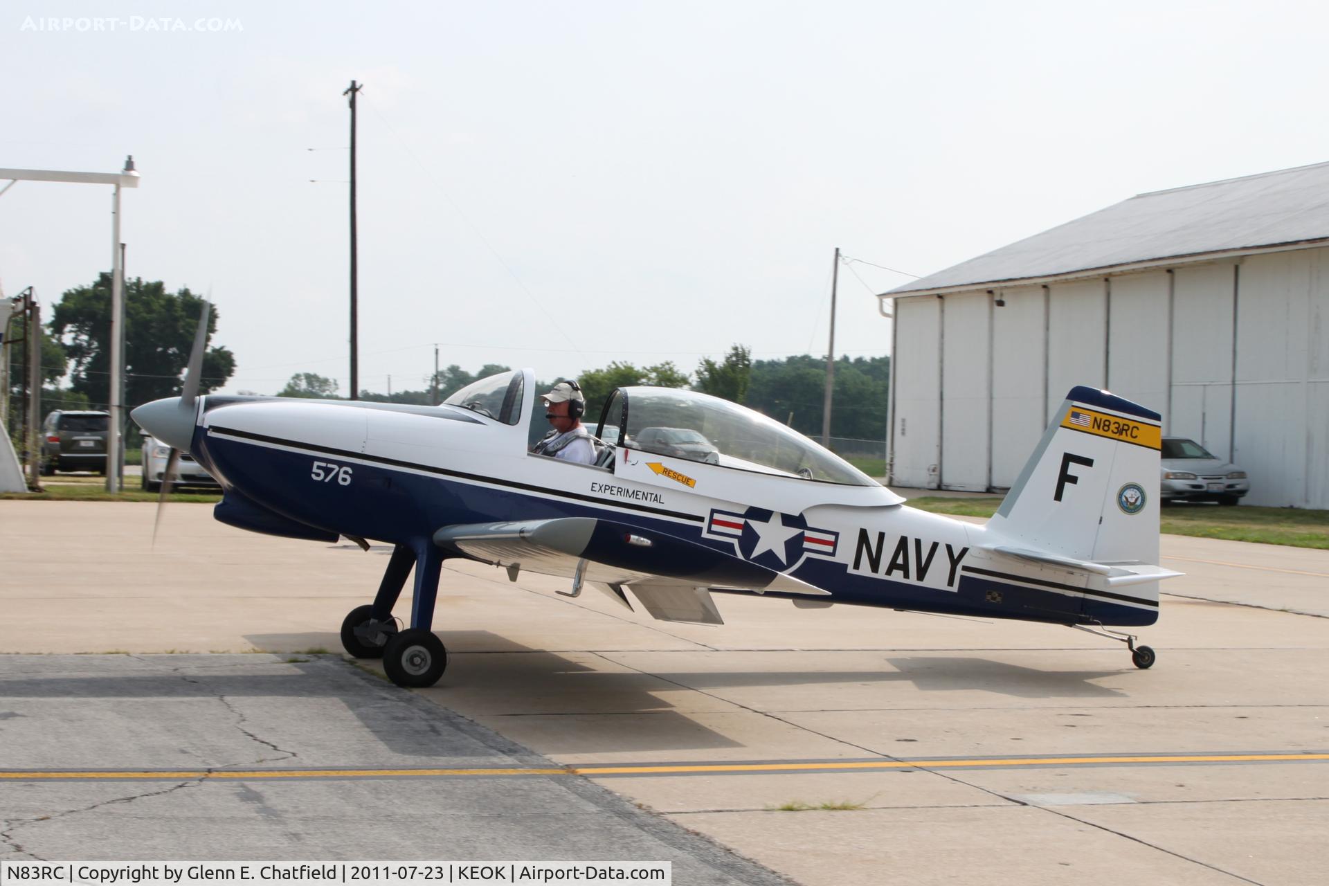N83RC, Vans RV-8 C/N 81883, Taxiing for departure